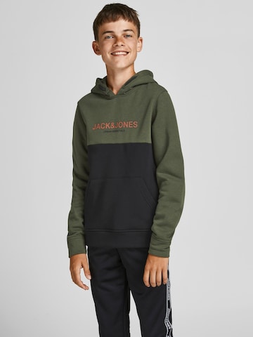 Jack & Jones Junior Sweatshirt 'Urban' in Grün: predná strana