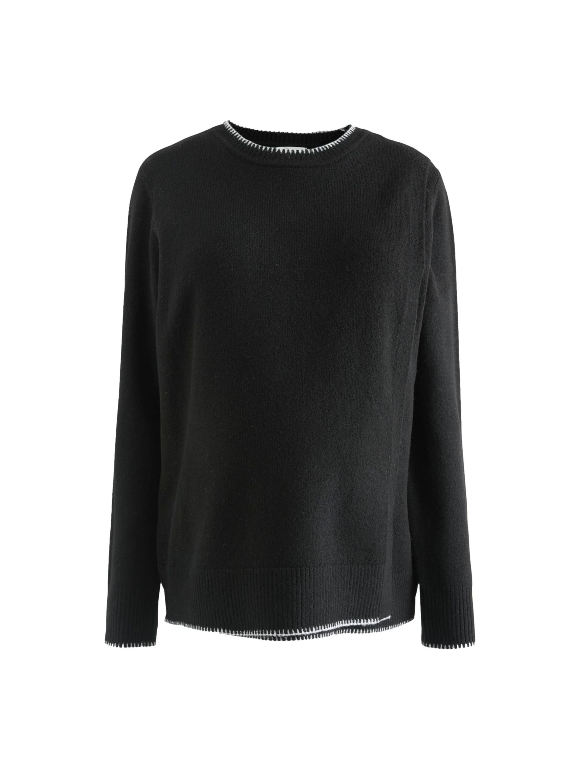 Next Pulóver - fekete: elől