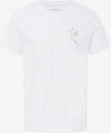 WESTMARK LONDON Shirt 'XMAS SANTA' in Wit: voorkant