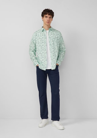 Coupe slim Chemise s.Oliver en vert