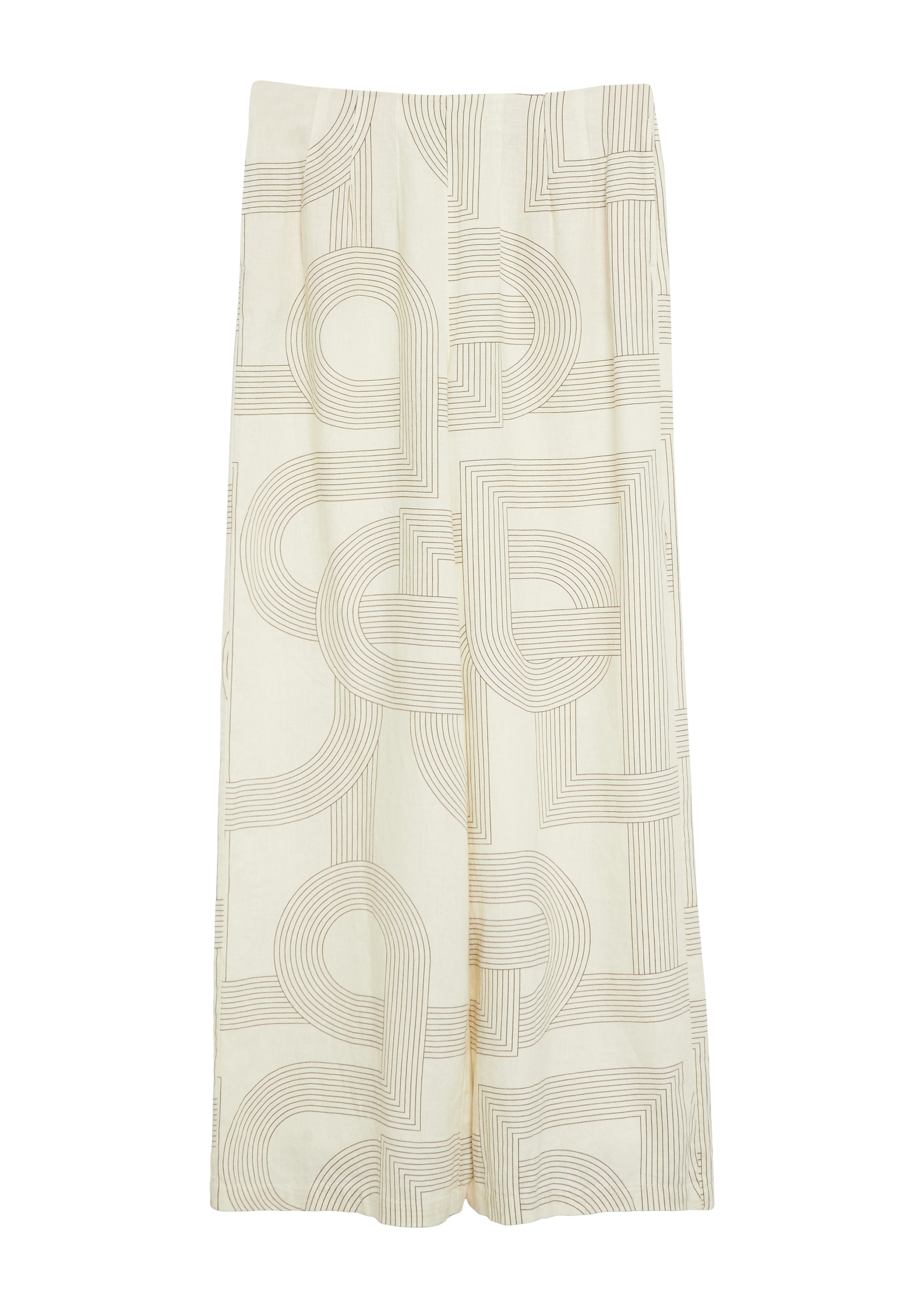 COMMA Wide Leg Hose in Beige: Vorderseite