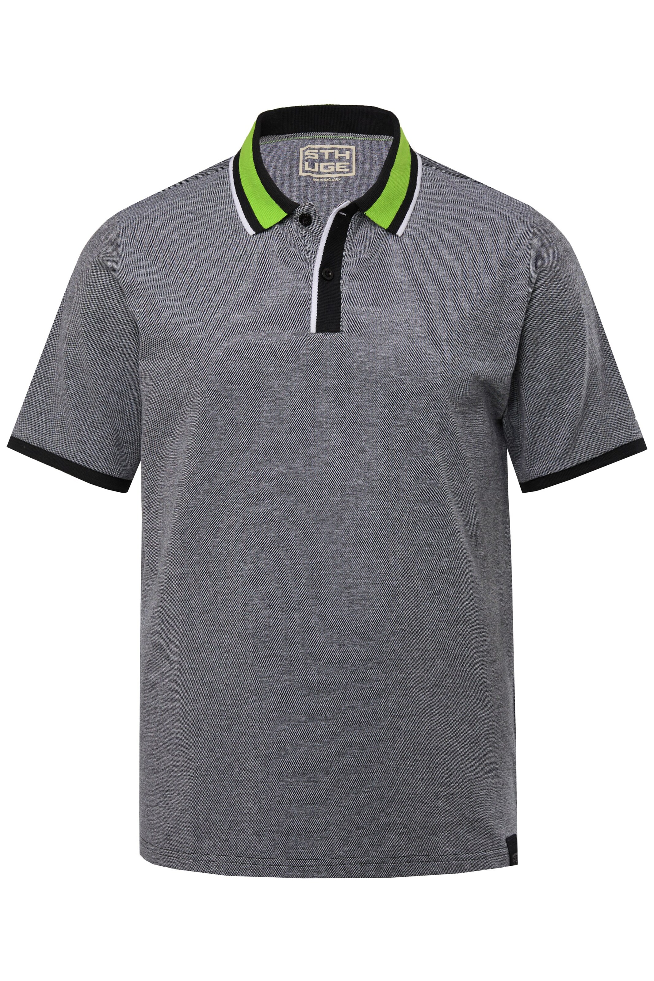 STHUGE Poloshirt in Grau: Vorderseite