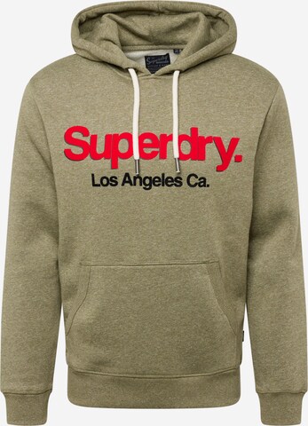 Superdry Sweatshirt in Green: front