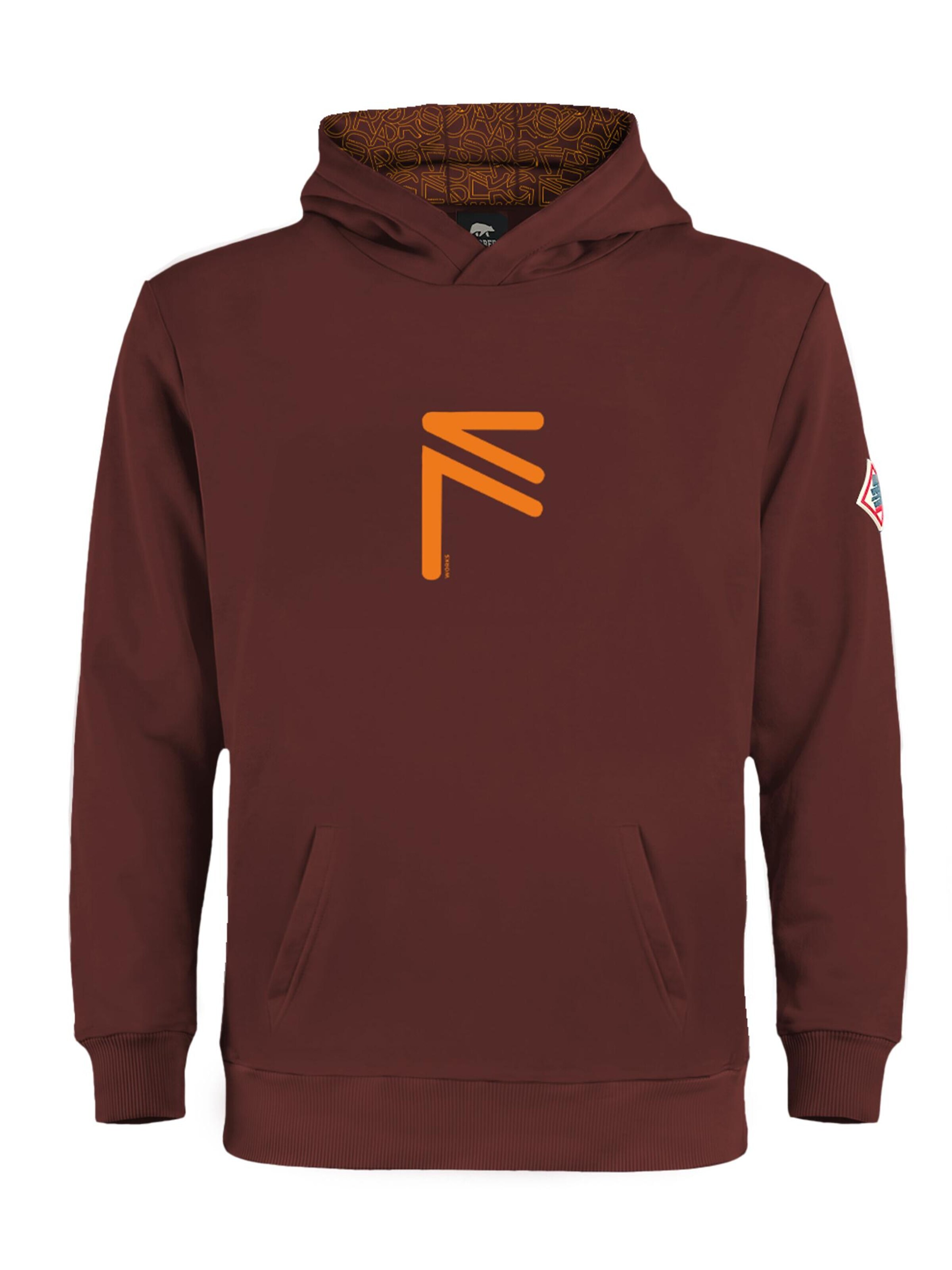FORSBERG Sweatshirt 'Runarson Hoodie' in Red