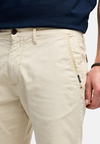 Regular Pantalon 'Hutchico' INDICODE JEANS en blanc