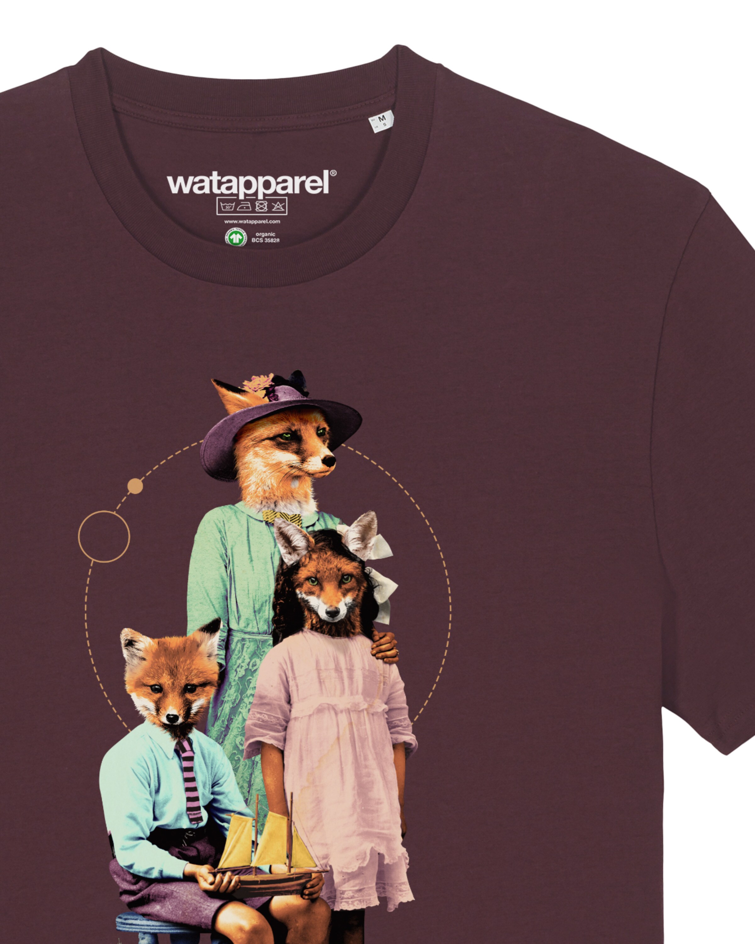 Watapparel T-Shirt ' Fancy Fox ' in Rot