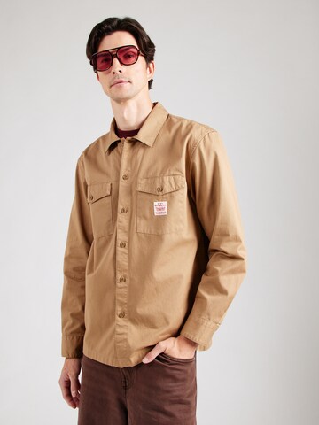 LEVI'S ® Regular fit Πουκάμισο σε καφέ: μπροστά