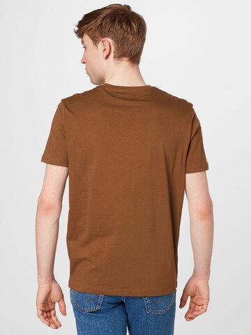 TOM TAILOR T-Shirt in Braun