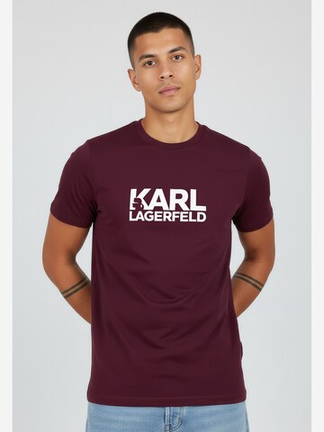 Karl Lagerfeld Shirt in Rood: voorkant