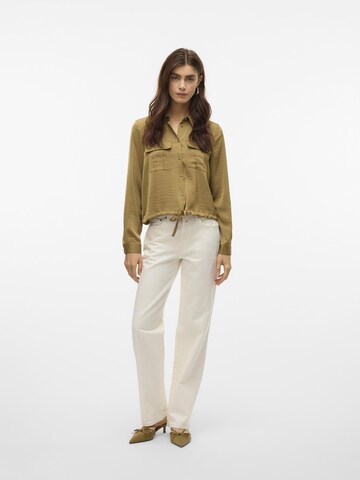 VERO MODA Bluse i grøn