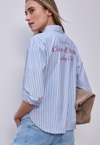 STREET ONE Blouse in Blauw: voorkant
