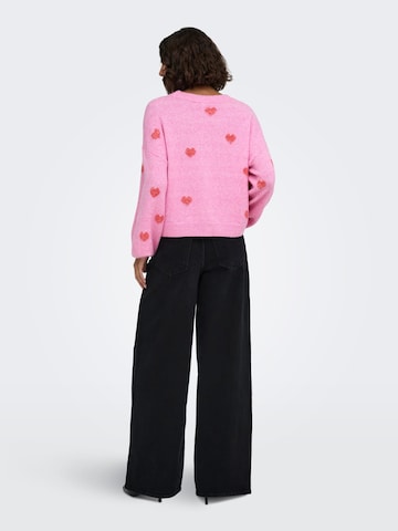 ONLY Pullover 'ONLRICA' in Pink