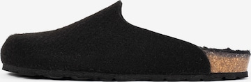 Bayton Slipper 'Malo' in Black: front