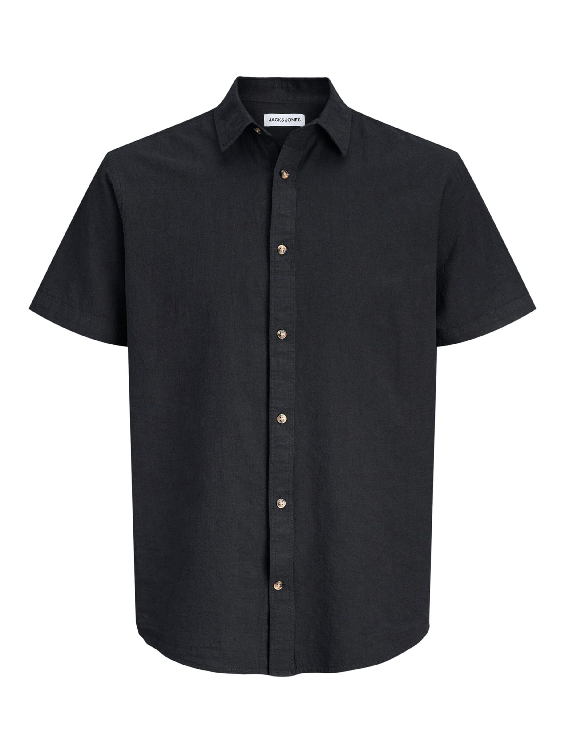 JACK & JONES Hemd 'summer' in L in schwarz, Produktansicht