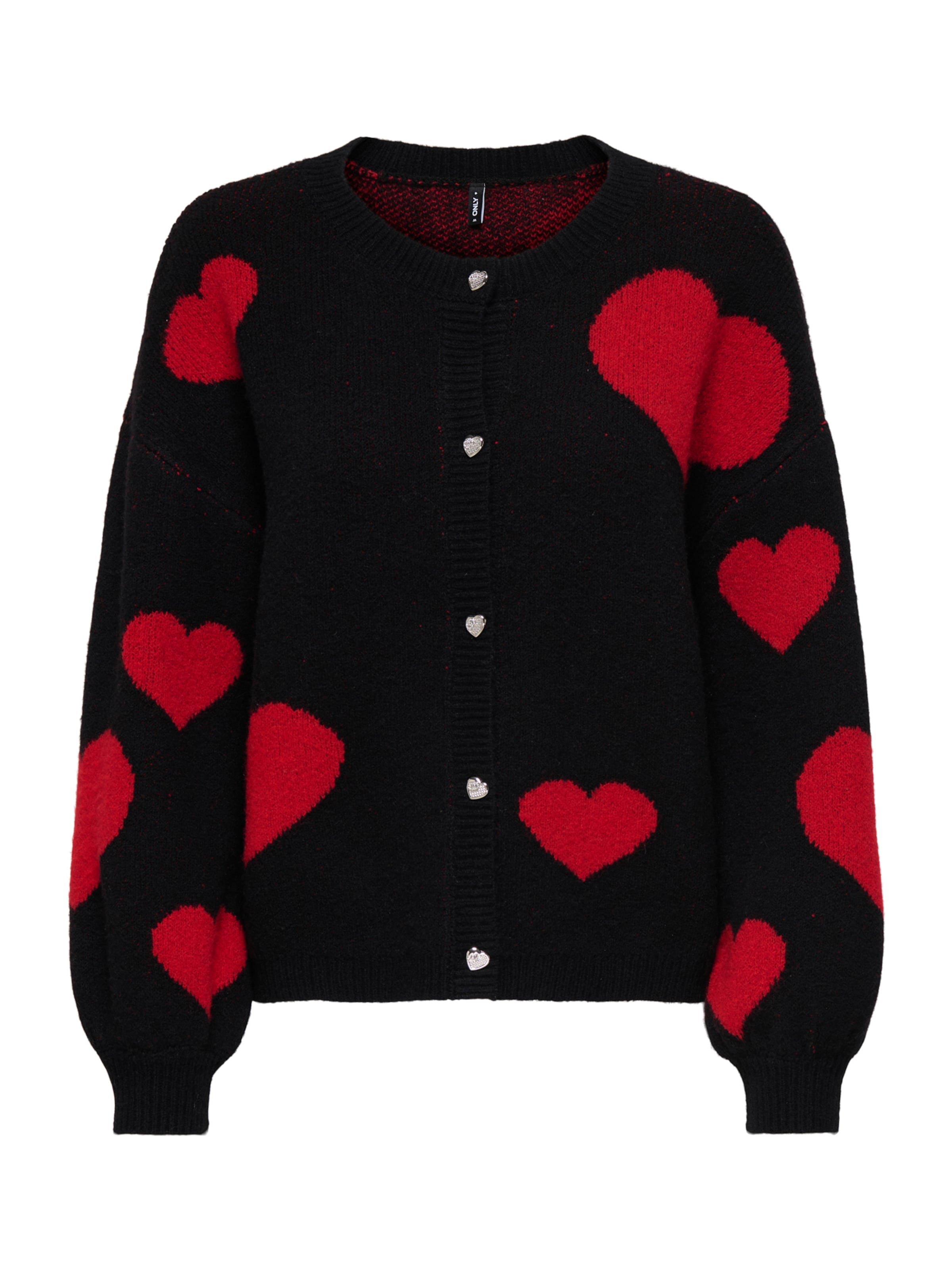 ONLY Πλεκτή ζακέτα 'ONLLove' σε μαύρο: μπροστά