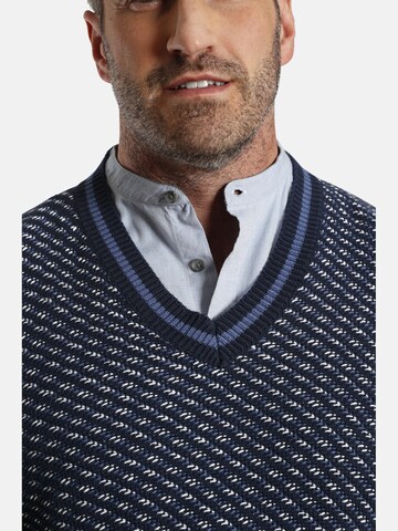 Pull-over ' Earl Shay ' Charles Colby en bleu