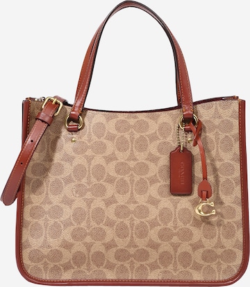 COACH Handtas in Beige: voorkant