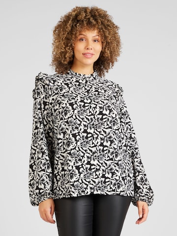 Vero Moda Curve Blouse 'SOPHIA' in Zwart: voorkant