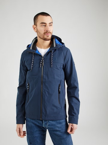 INDICODE JEANS Between-Season Jacket 'Baltix' in Blue: front