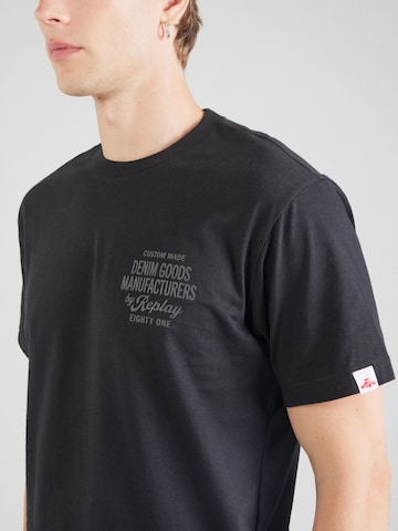REPLAY T-Shirt in Schwarz