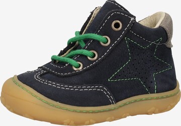 Pepino First-Step Shoes in Blue: front