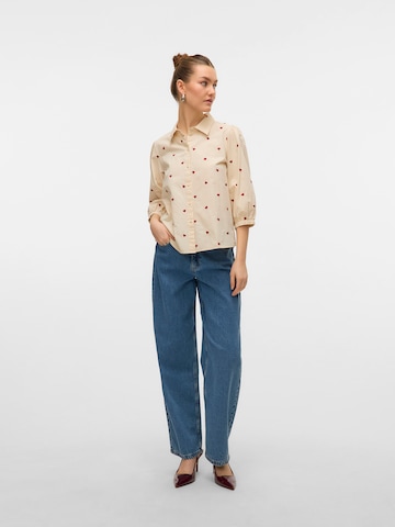 VERO MODA Μπλούζα 'VMFEAT' σε μπεζ