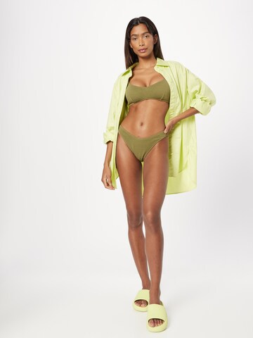 Seafolly - Bustier Top de bikini en verde