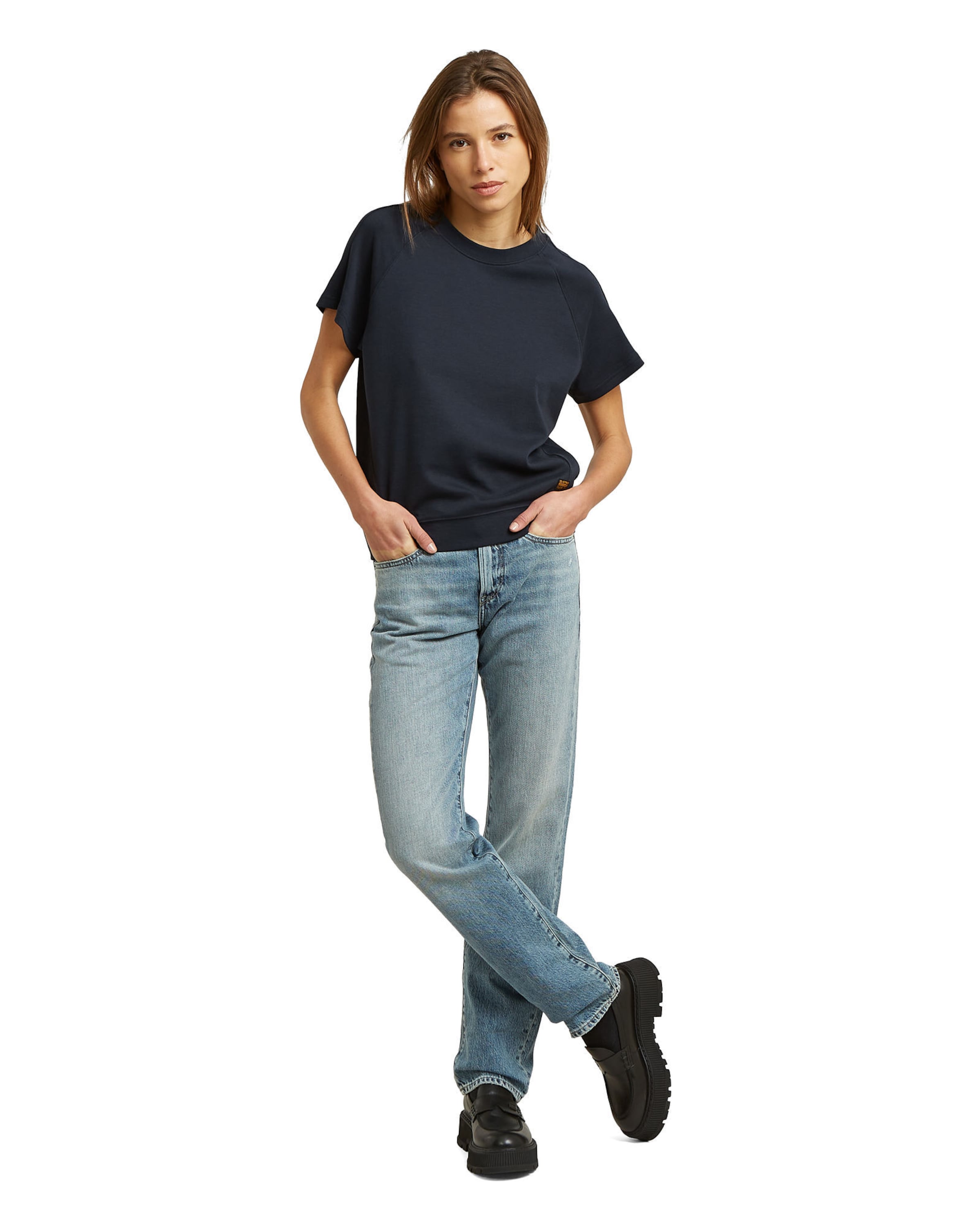 G-STAR Shirt 'Raglan' in Blue