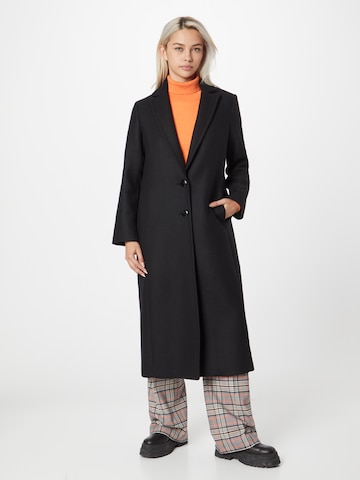 Sisley Between-seasons coat in Black: front