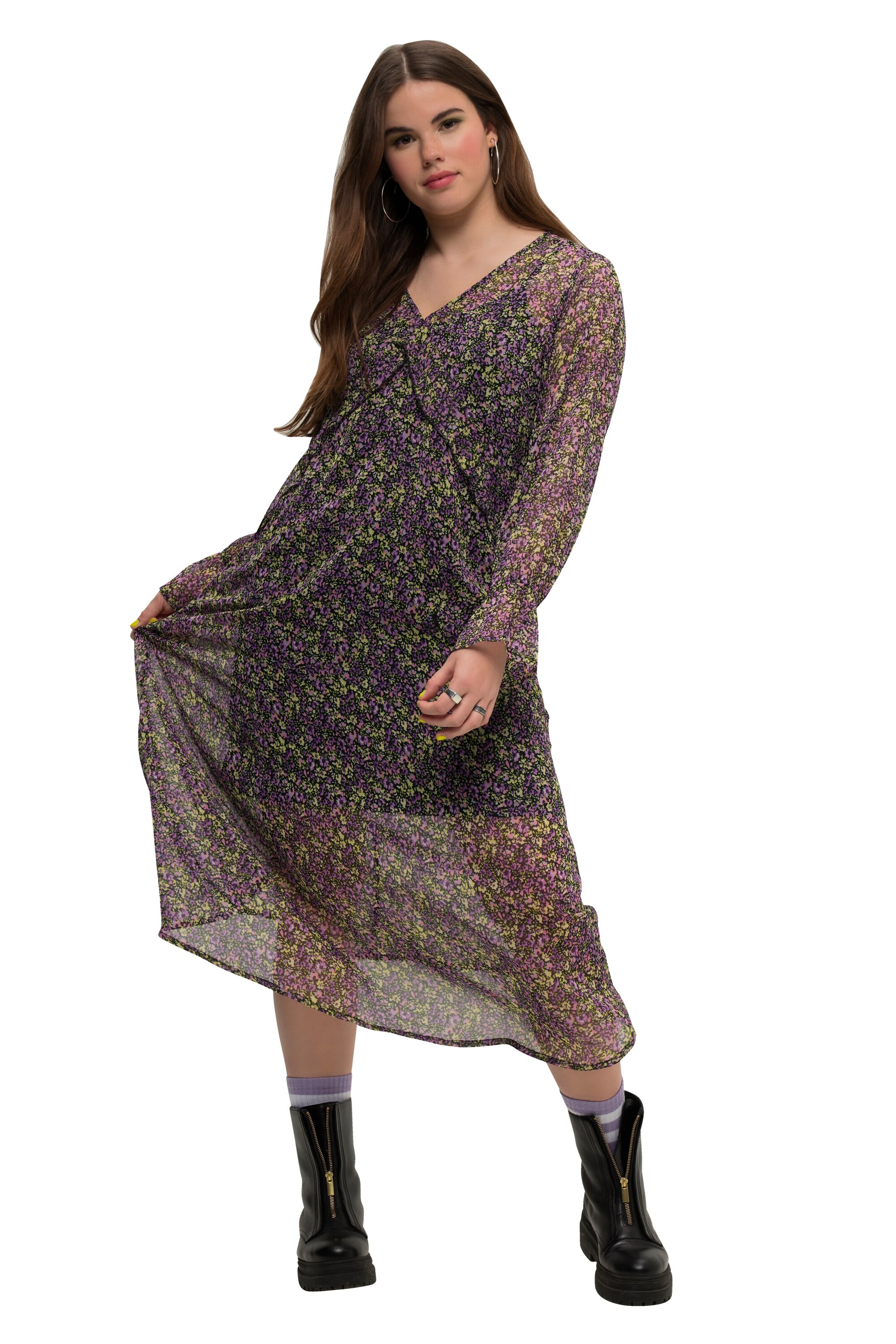 Studio Untold Jurk in Gemengde kleuren: voorkant