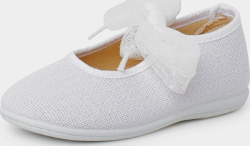 Ballerines Pisamonas en blanc : devant
