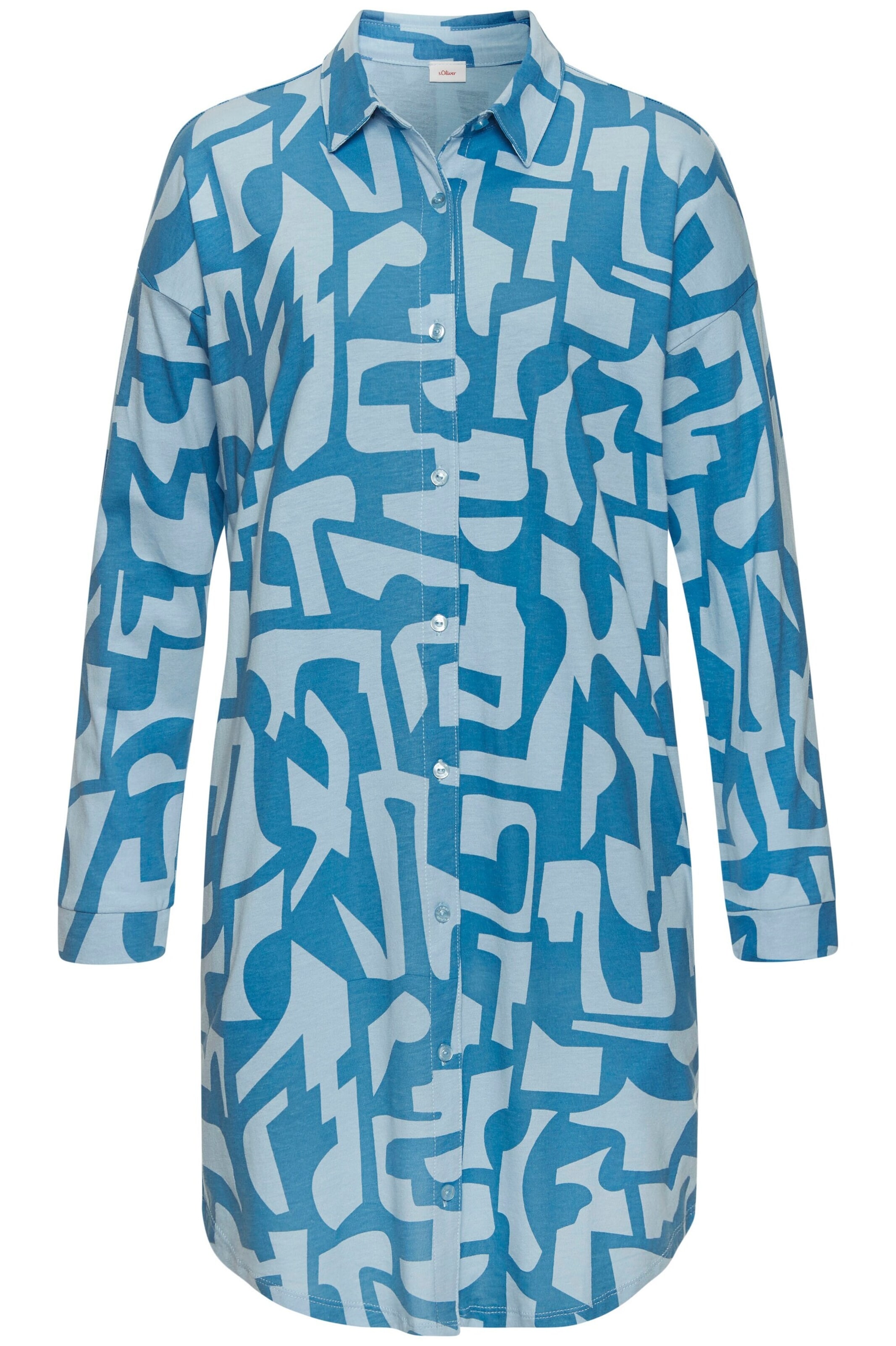 s.Oliver Nightgown in Blue: front