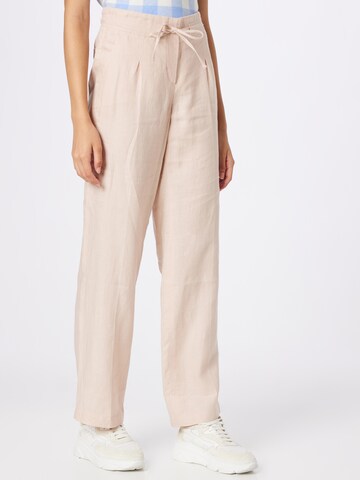 Riani Loose fit Trousers with creases in Beige: front