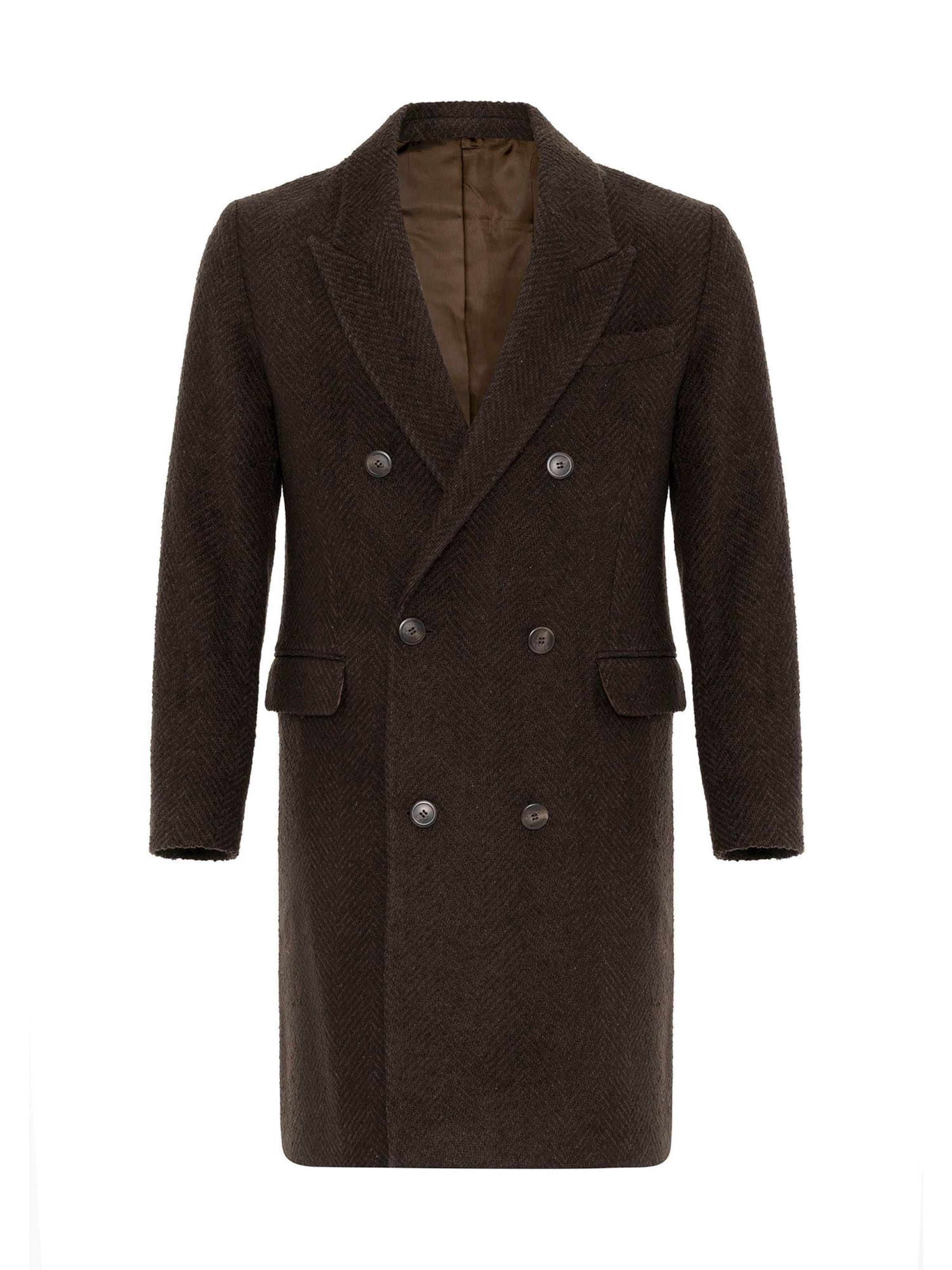 Antioch Демисезонное пальто в Коричневый: спереди