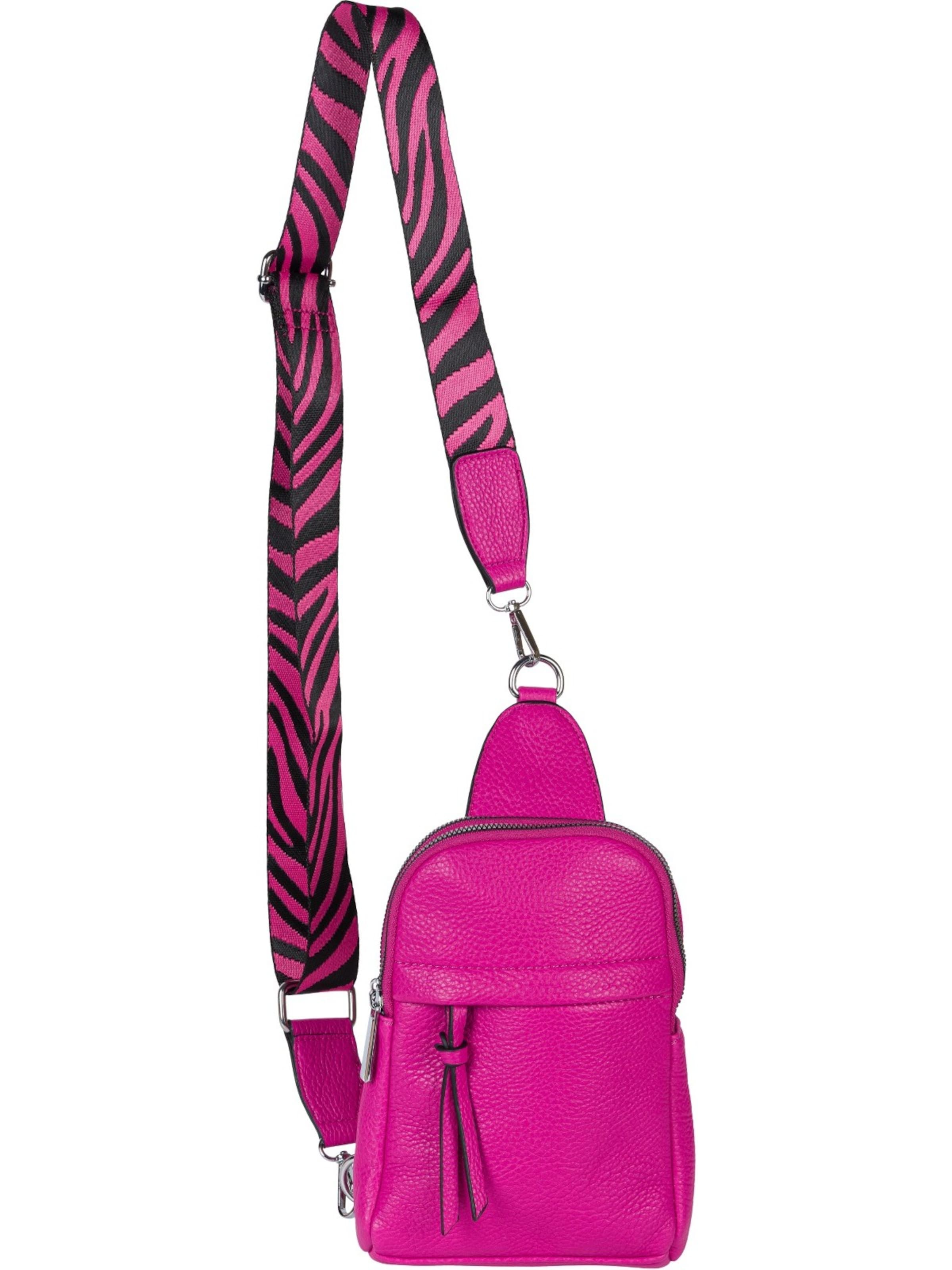 styleBREAKER Umhängetasche 'One Shoulder Rucksack Uni' in Pink: Vorderseite