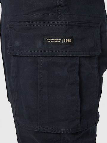 Regular Pantalon cargo Funky Buddha en bleu