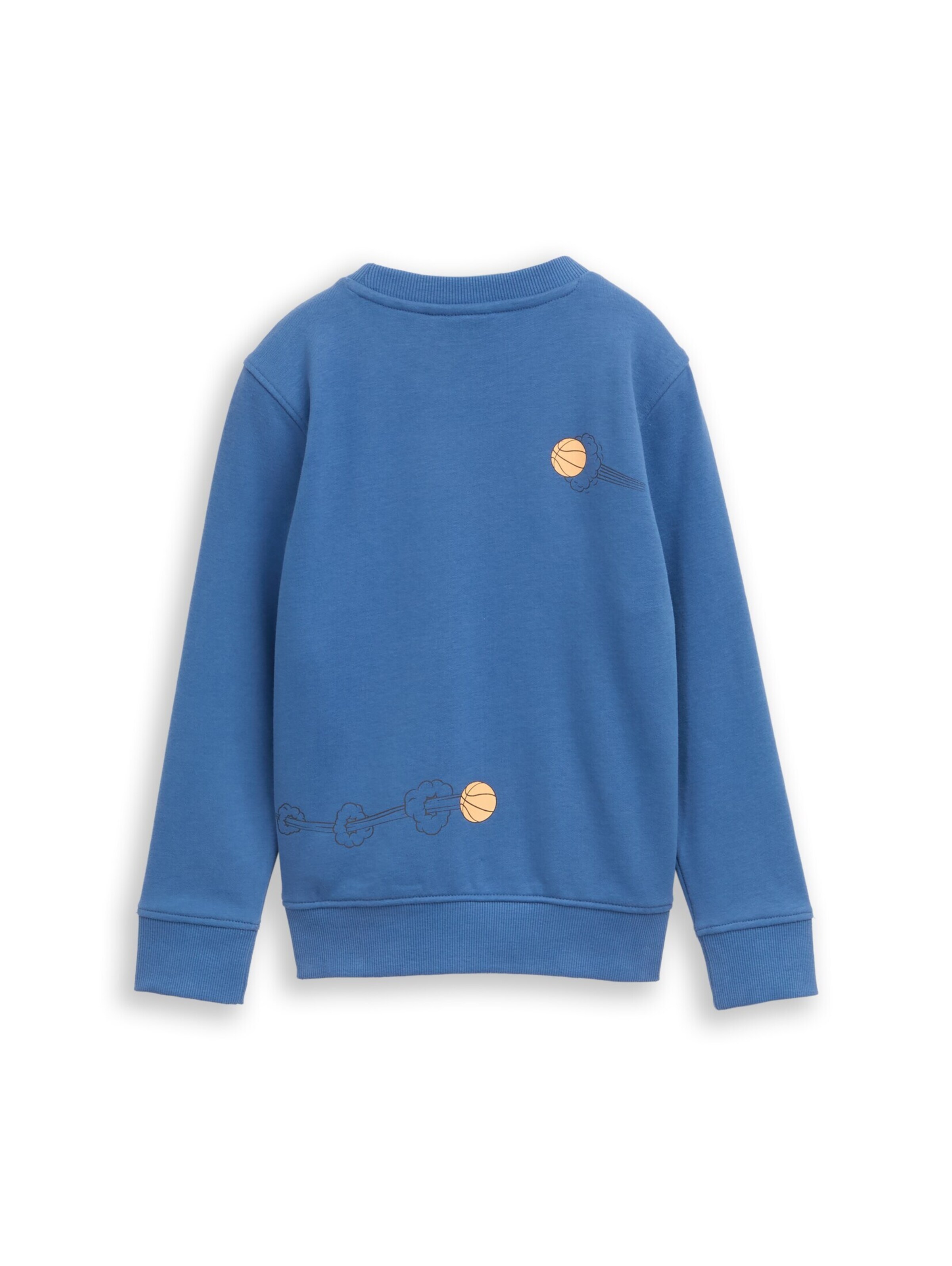 TOM TAILOR Sweatshirt 'Glow-In-The-Dark' in Blue