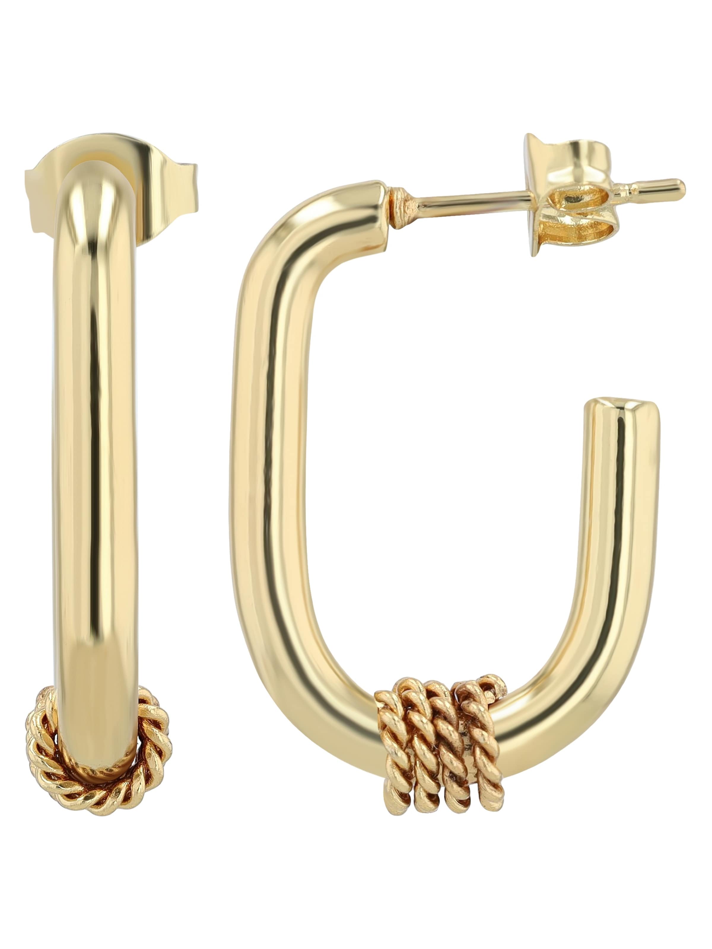 Akzent Earrings 'wasserfest' in Gold