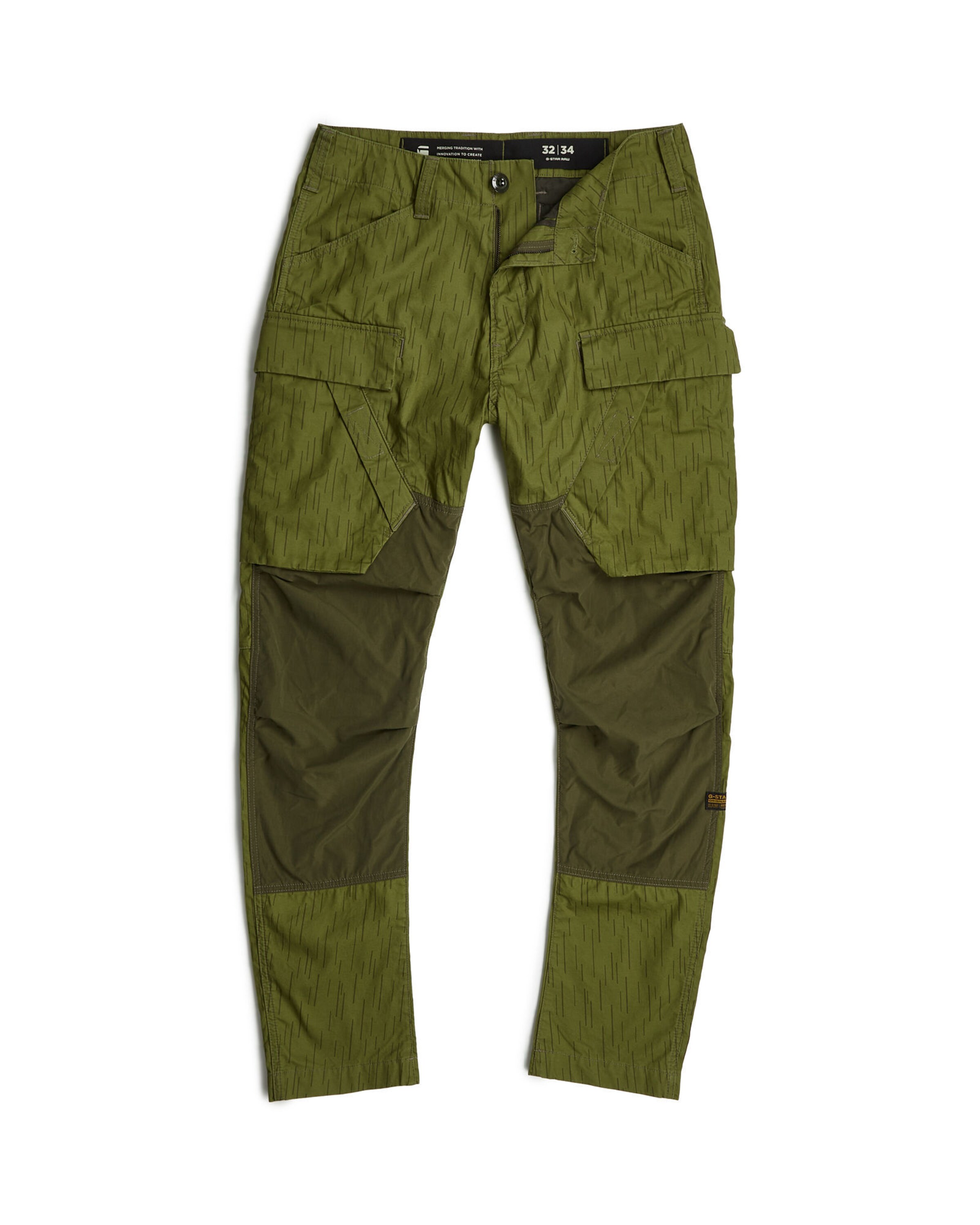 G-STAR Tapered Cargohose '3D' in Grün: Vorderseite