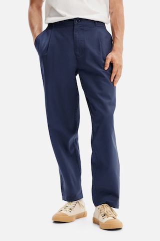 regular Pantaloni con pieghe di Desigual in blu: frontale
