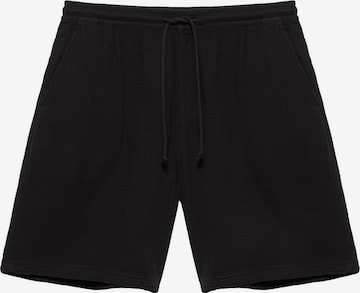 Pull&Bear Regularen Hlače | črna barva: sprednja stran