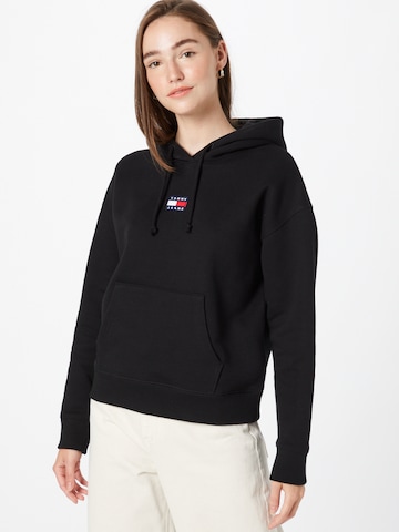 Tommy Jeans Sweatshirt in Black: front