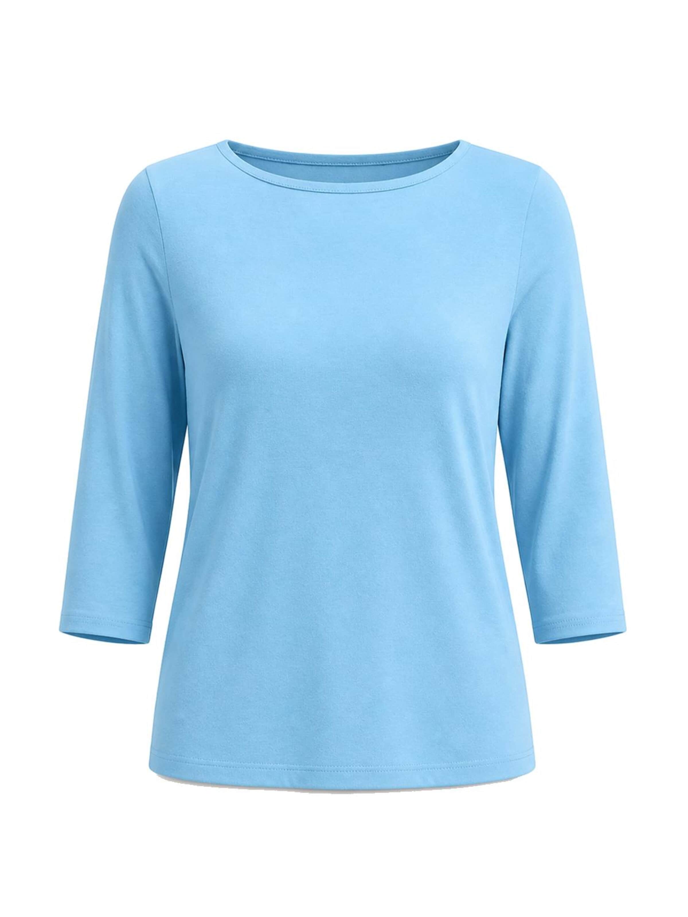 AOTTORI Shirt‌‌ in Blau: Vorderseite