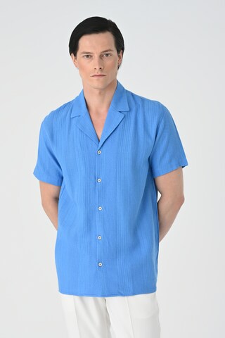 Antioch Regular fit Button Up Shirt in Blue