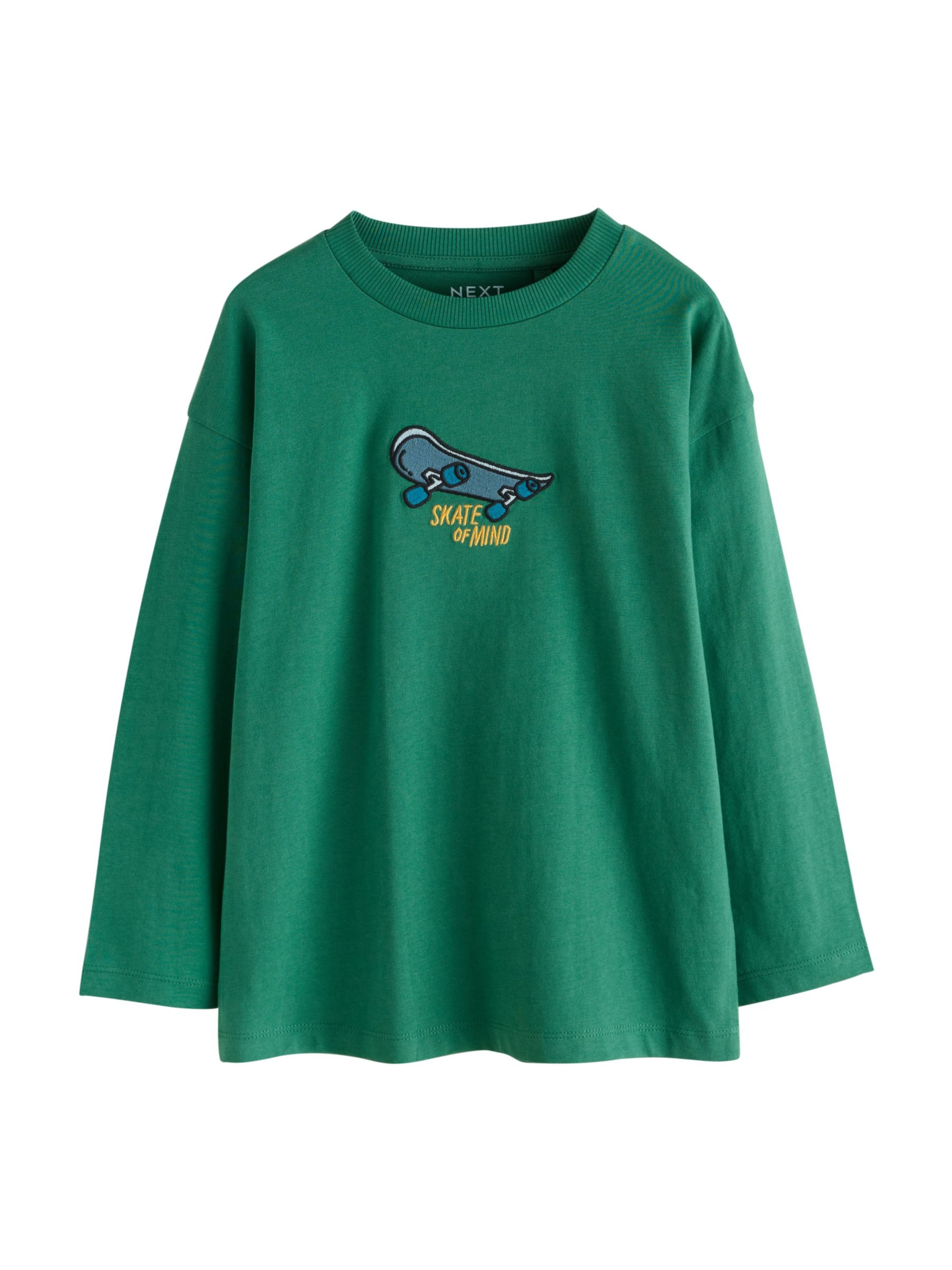 Next - Camiseta en verde: frente