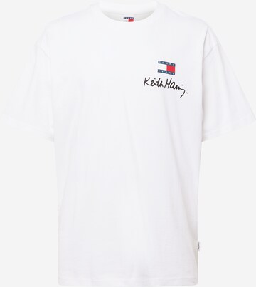 T-Shirt Tommy Jeans en blanc : devant