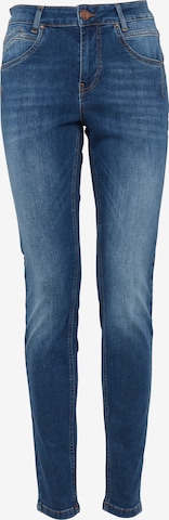 PULZ Jeans Skinny 5-Pocket-Jeans in Blau: predná strana