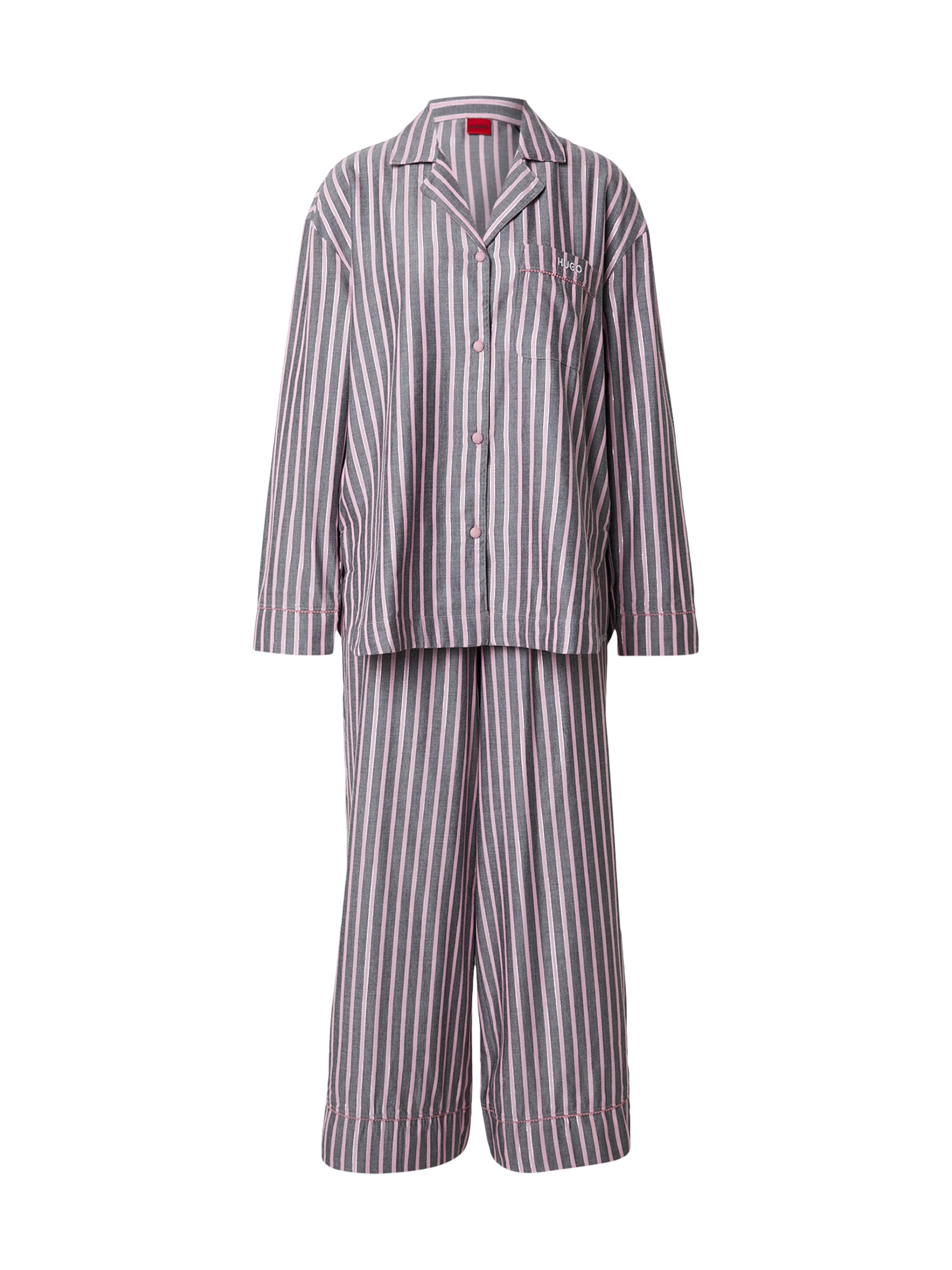 HUGO Пижама в Серый: спереди
