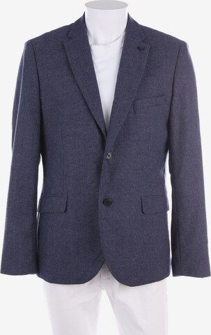 H&M Suit Jacket in XL in Blue: front