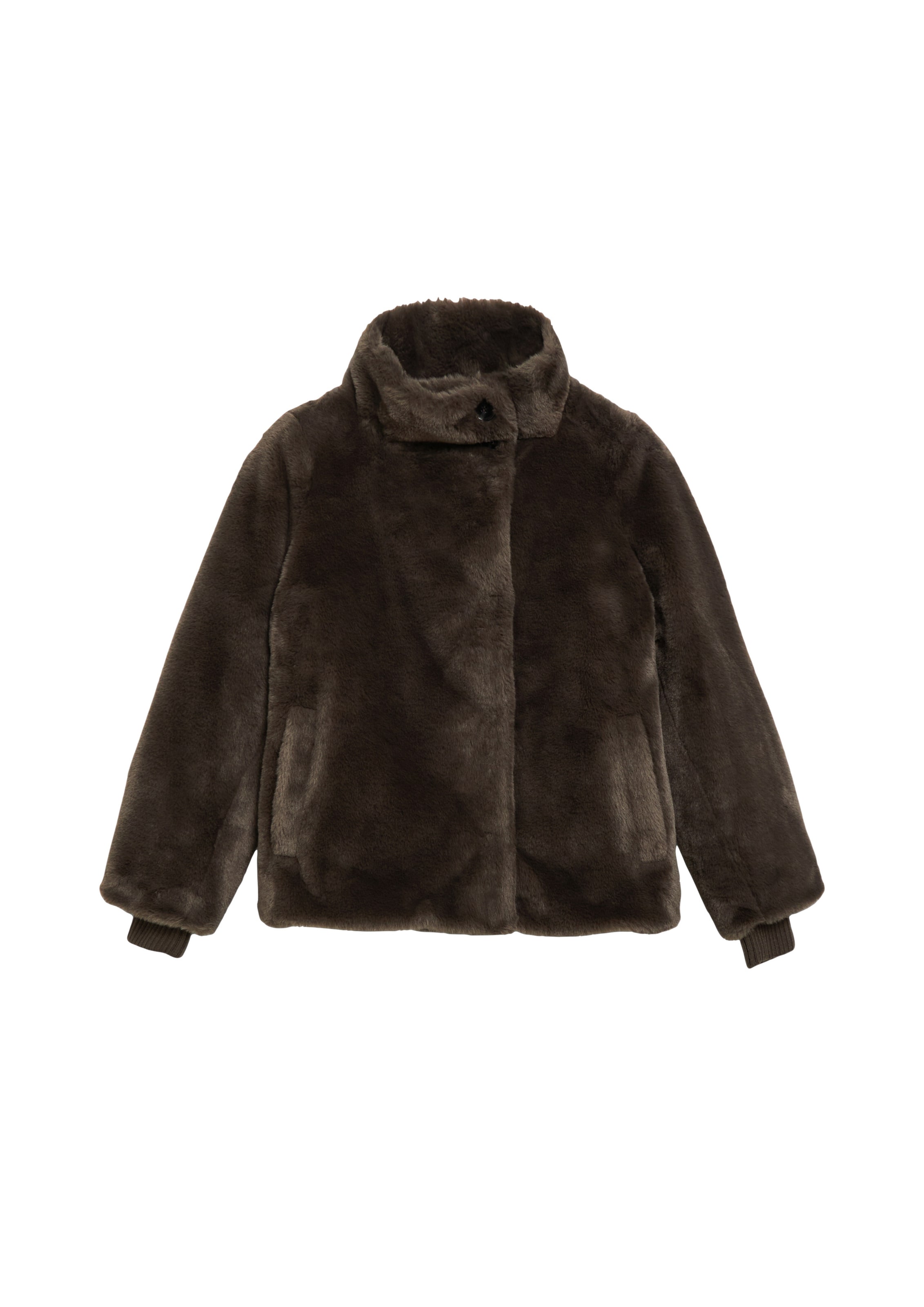 Veste mi-saison COMMA en marron : devant